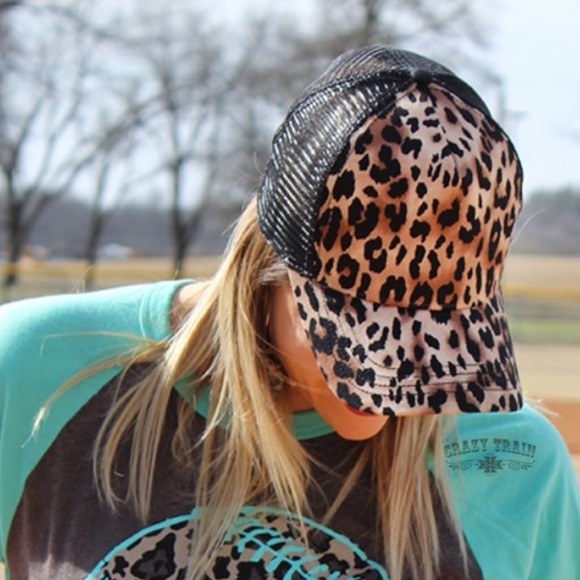 Glam Chatty Cheetah Cap by Crazy Train - Picture 4 of 4